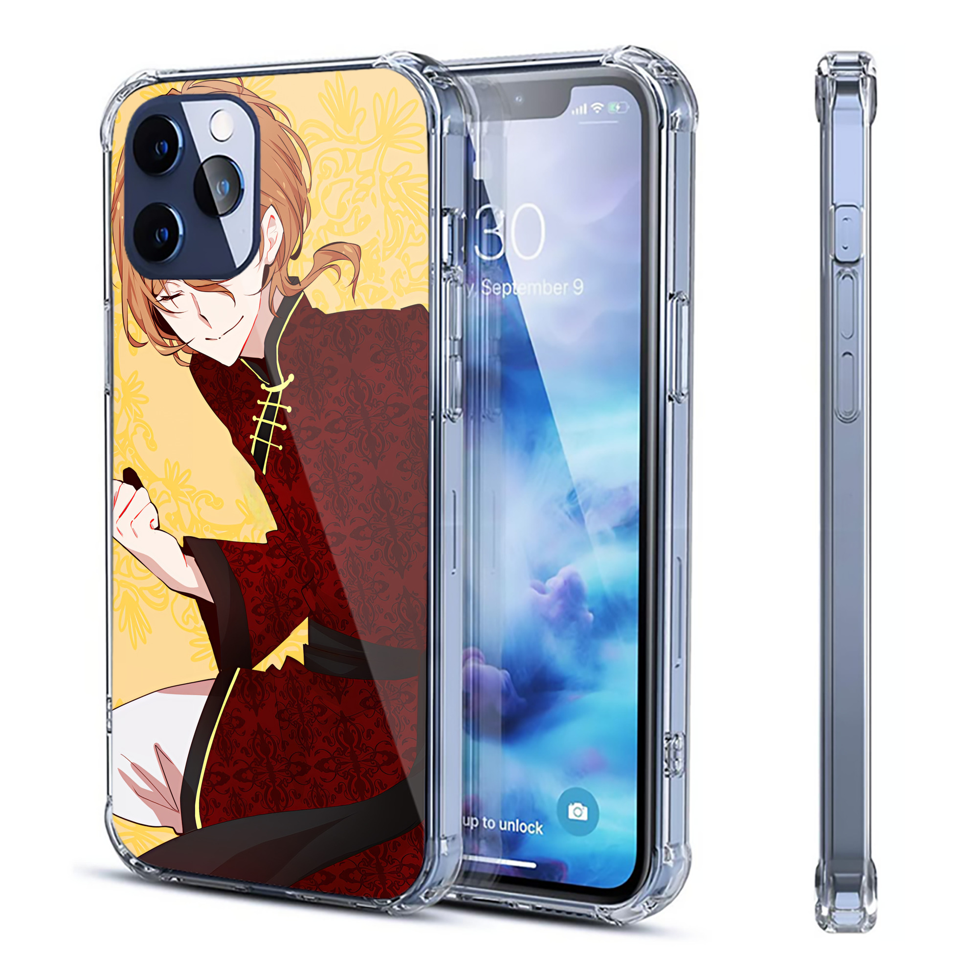 （画像用） 文豪ストレイドッグス Bungo Stray Dogs 【iPhone 12シリーズ対応】透明スマホケース（クリアソフトケース）